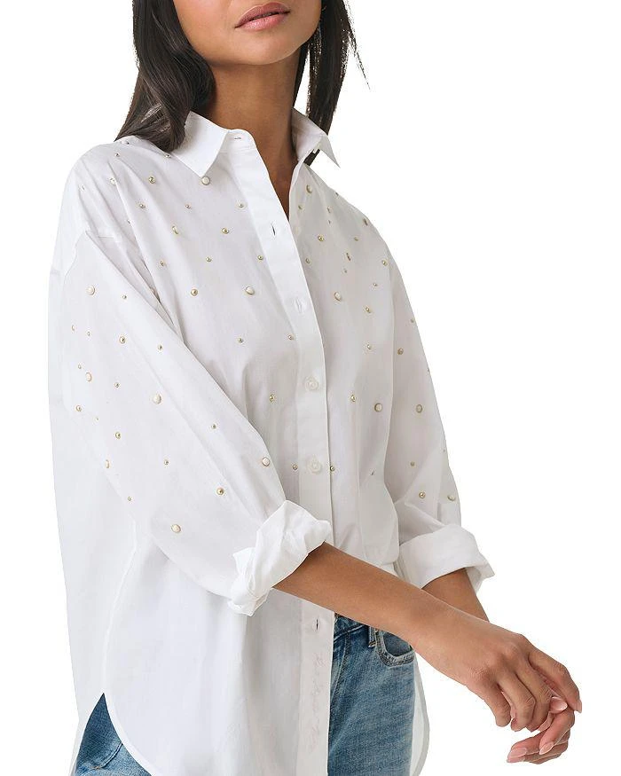 商品Karl Lagerfeld Paris|Embellished Cotton Shirt,价格¥490,第4张图片详细描述