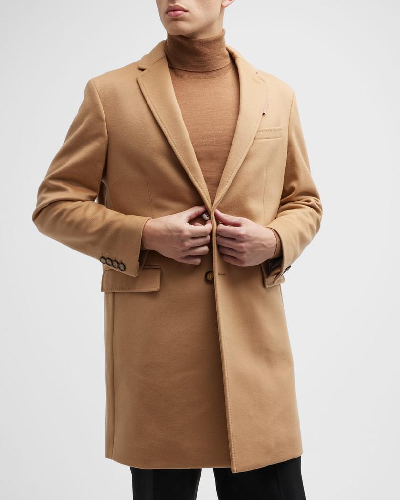 Men's Callen Wool-Blend Overcoat商品第6张图片规格展示