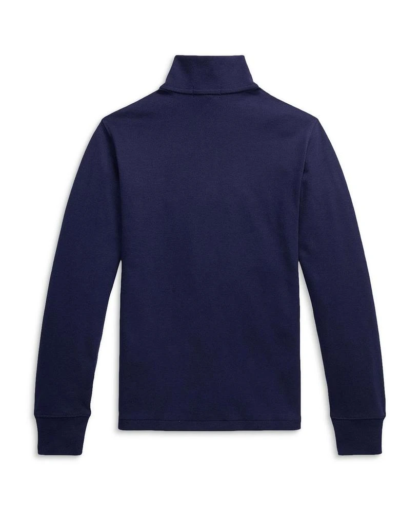 商品Ralph Lauren|Boys' Cotton Interlock Quarter Zip Pullover - Little Kid, Big Kid,价格¥460,第2张图片详细描述