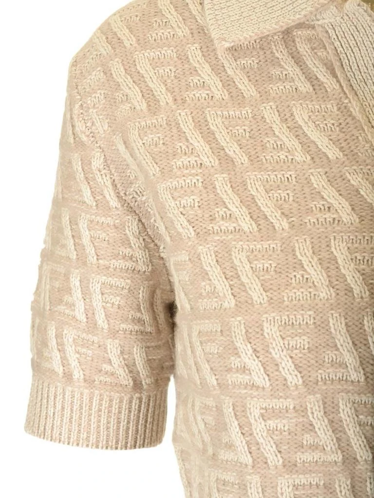 商品Fendi|Short-Sleeved Polo Shirt Beige,价格¥7981,第5张图片详细描述