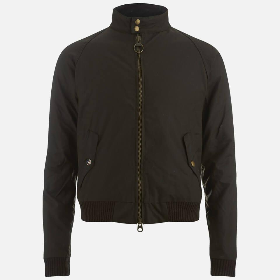 Barbour International X Steve McQueen Men's Merchant Wax Jacket - Olive商品第1张图片规格展示