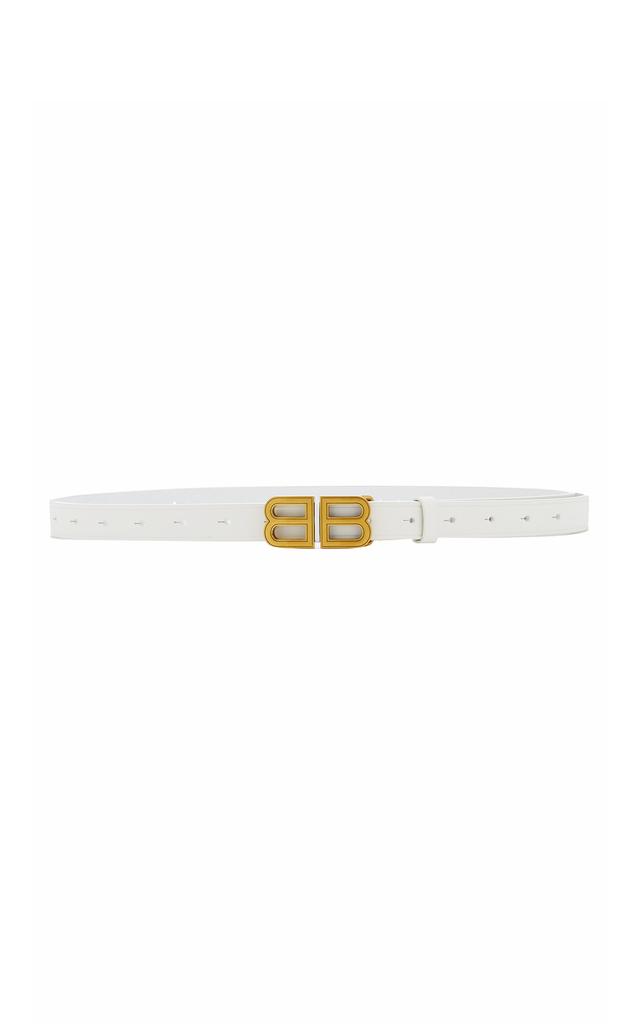 Balenciaga - Women's Hourglass Leather Belt - White - 75 cm - Moda Operandi商品第1张图片规格展示