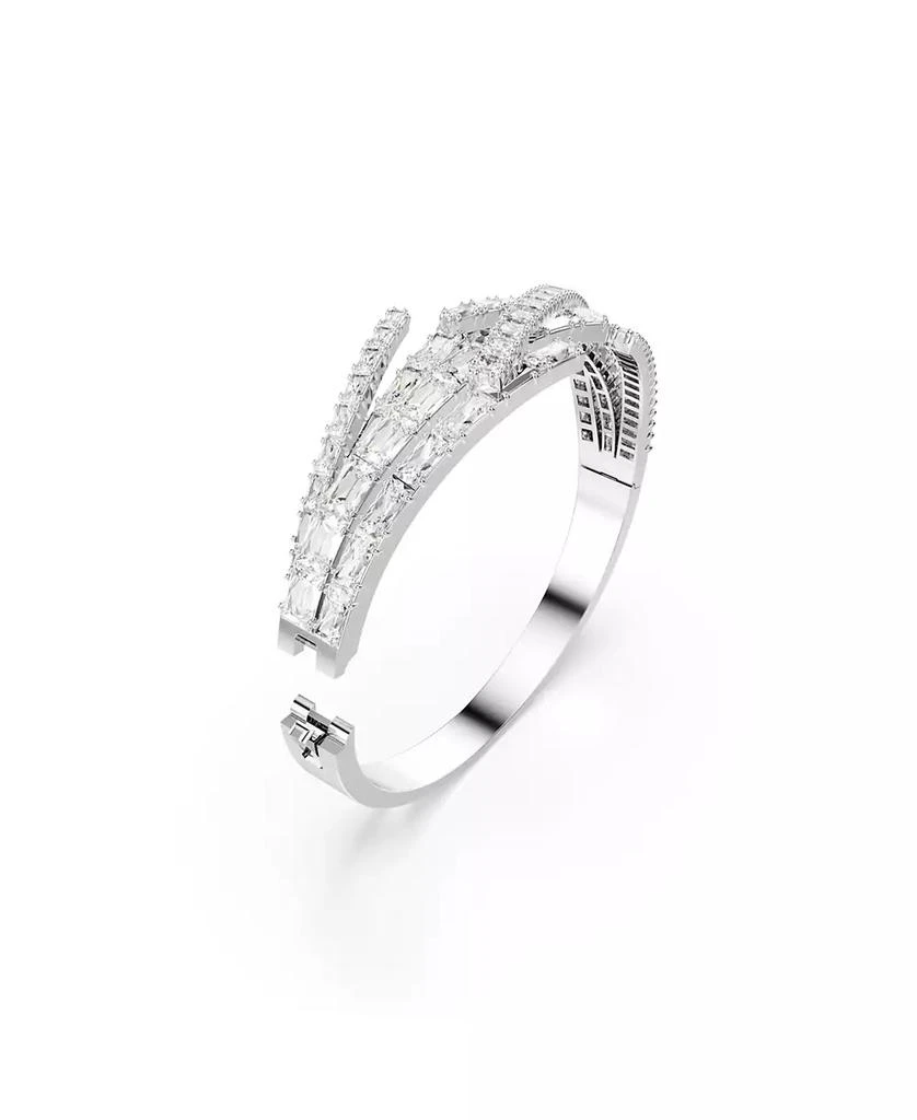 商品Swarovski|Swaroski Matrix  Rhodium Plated Bangle,价格¥3310,第4张图片详细描述