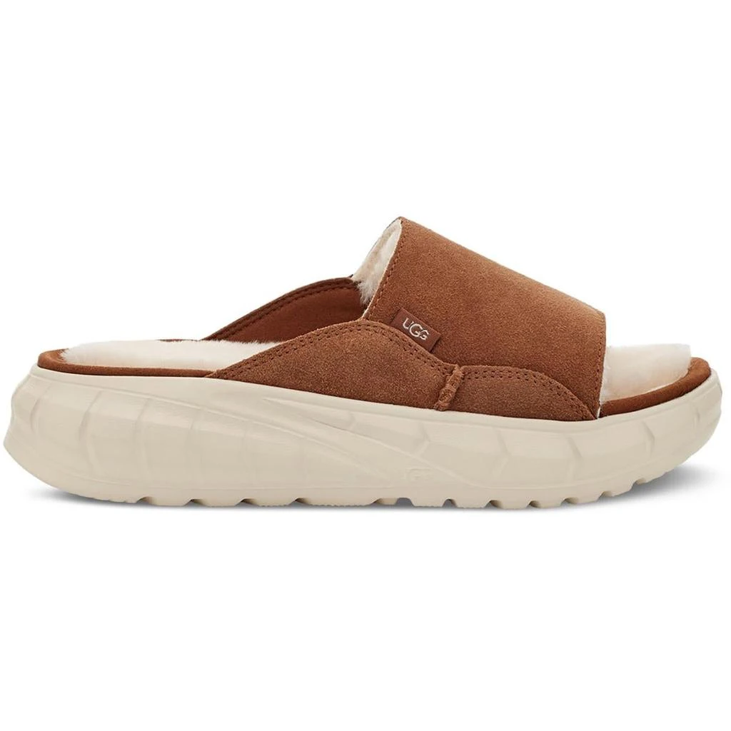 商品UGG|Westsider Slide Womens Leather Faux Fur Slide Sandals,价格¥552,第5张图片详细描述