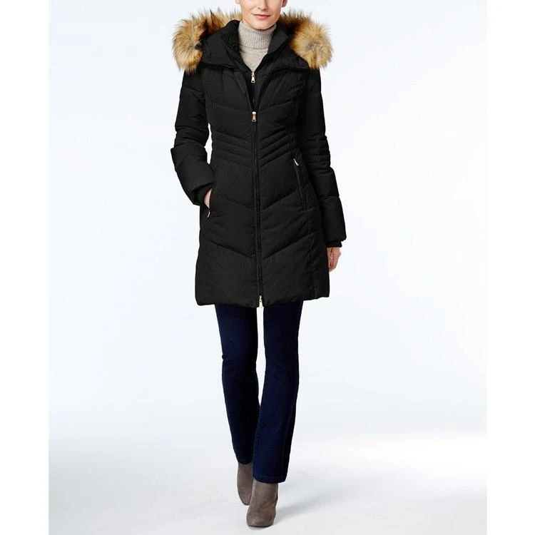 商品JONES NEW YORK|Faux-Fur-Trim Hooded Down Puffer Coat,价格¥1010,第2张图片详细描述