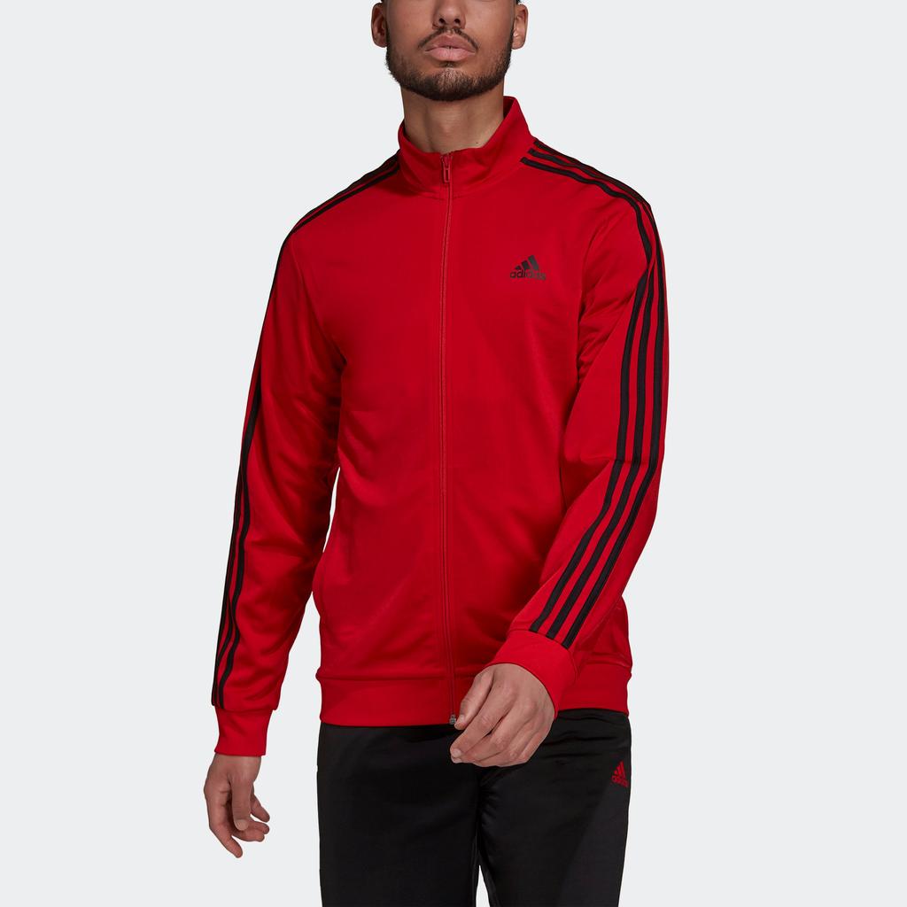 Men's adidas Essentials Warm-Up 3-Stripes Track Jacket商品第1张图片规格展示