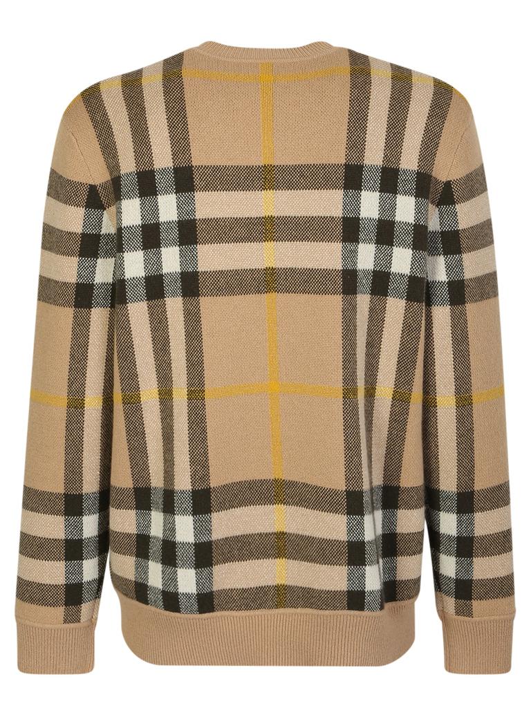 BURBERRY CASHMERE PULLOVER BY BURBERRY WITH A CLASSIC FIT, DECORATED WITH THE ICONIC TARTAN MOTIF商品第2张图片规格展示