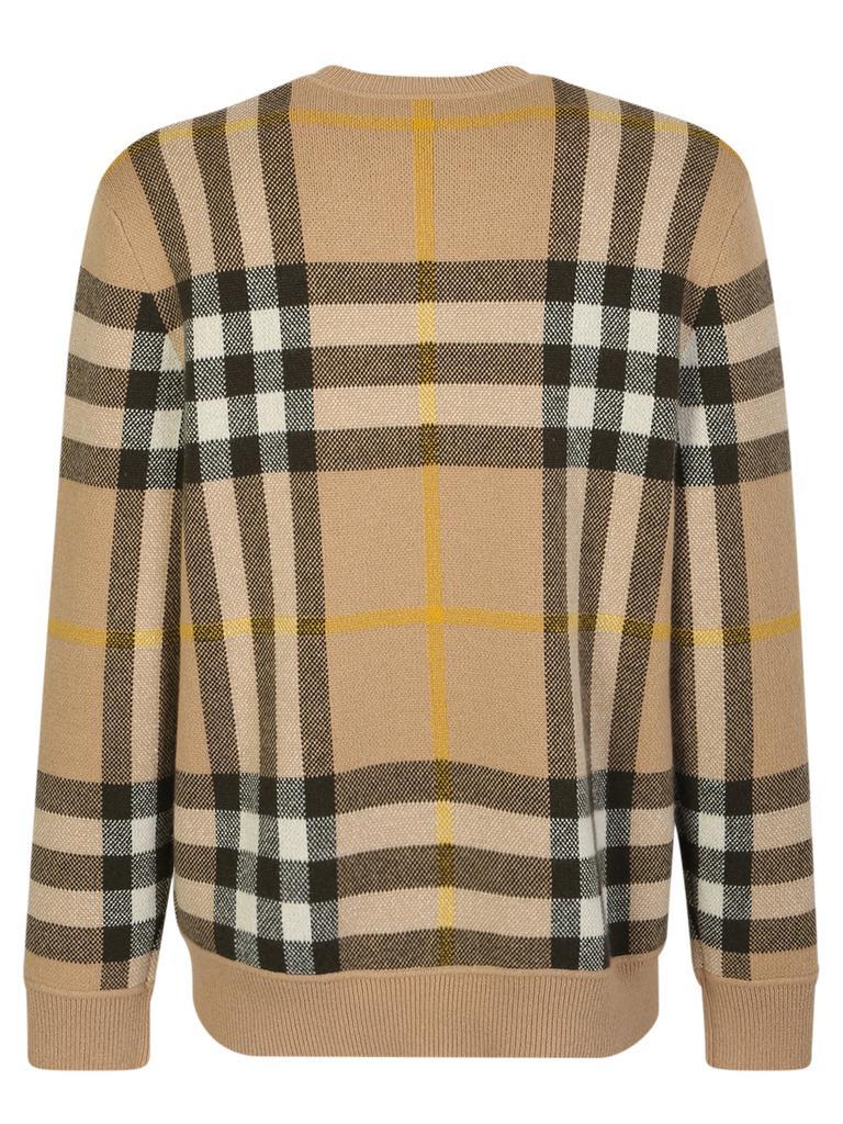 商品Burberry|BURBERRY CASHMERE PULLOVER BY BURBERRY WITH A CLASSIC FIT, DECORATED WITH THE ICONIC TARTAN MOTIF,价格¥5072,第4张图片详细描述