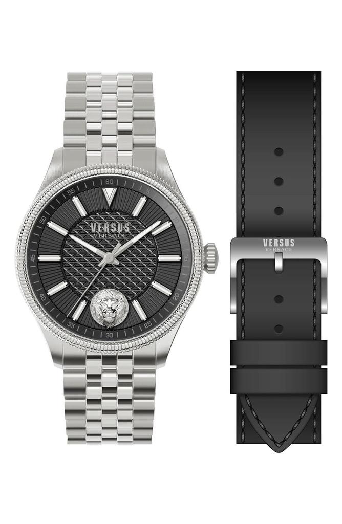 Versace Men's 3-Hand Convertible Bracelet Watch, 45mm商品第4张图片规格展示