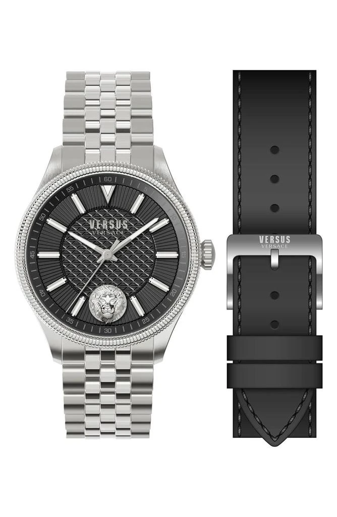 商品Versace|Versace Men's 3-Hand Convertible Bracelet Watch, 45mm,价格¥749,第1张图片