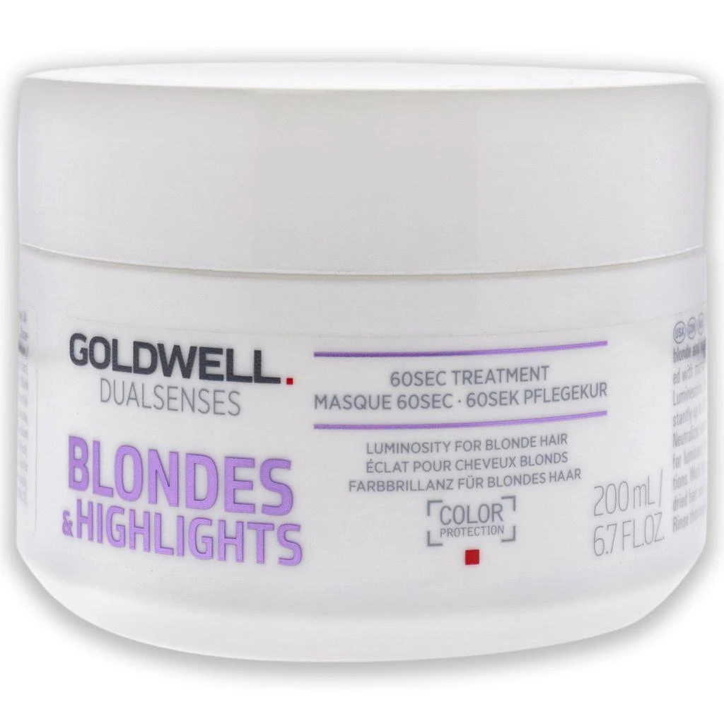 商品GOLDWELL|Dualsenses Blondes Highlights 60 Sec Treatment For Unisex 6.7 oz Treatment,价格¥159,第1张图片