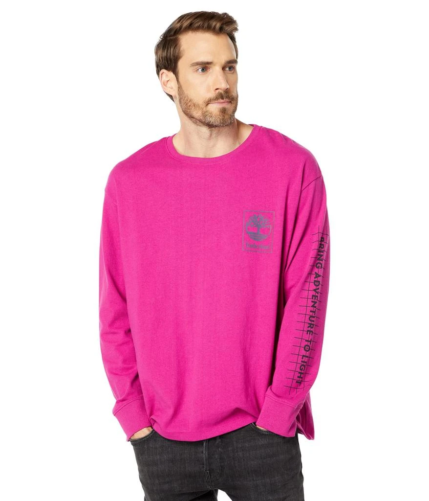 商品Timberland|Long Sleeve Northern Lights Sky Graphic T-Shirt,价格¥258,第2张图片详细描述