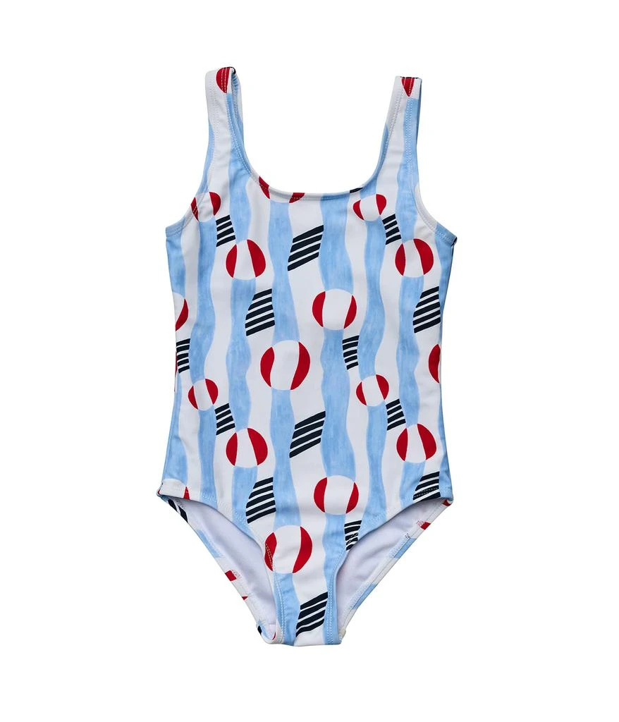 商品Snapper Rock|Beach Bounce Sustainable Scoop Swimsuit (Little Kids/Big Kids),价格¥404,第1张图片
