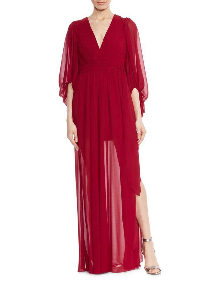 商品Halston Heritage|Plissed Ruffled Gown,价格¥3628,第2张图片详细描述