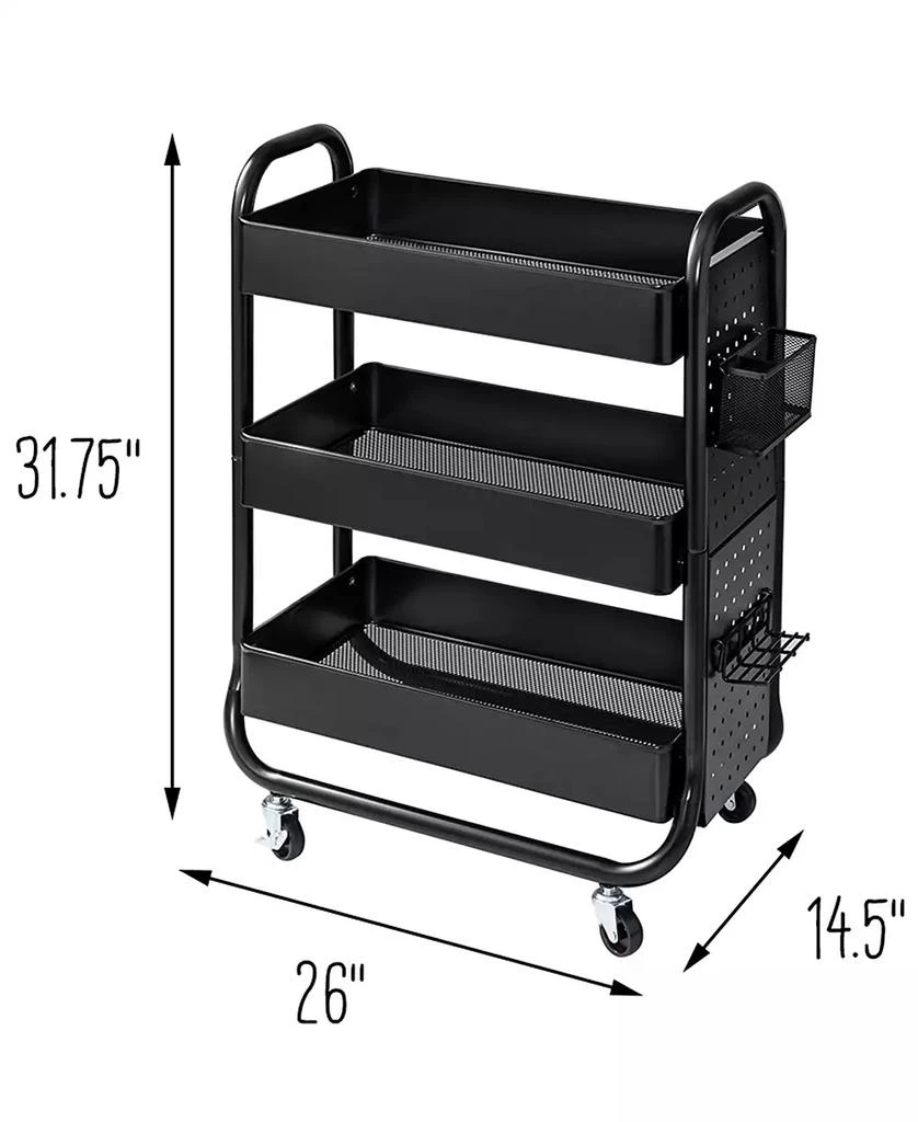 Rolling Craft Cart with Peg Board 商品