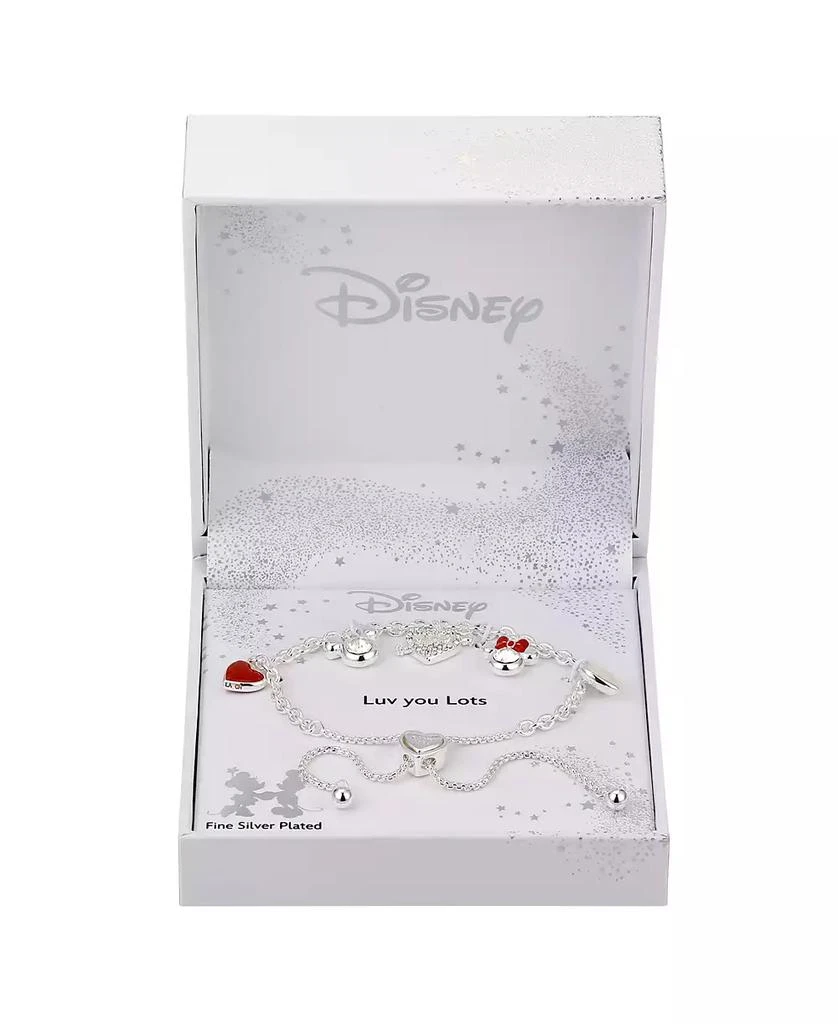 商品Disney|Crystal Mickey and Minnie Heart Bolo Bracelet,价格¥371,第2张图片详细描述