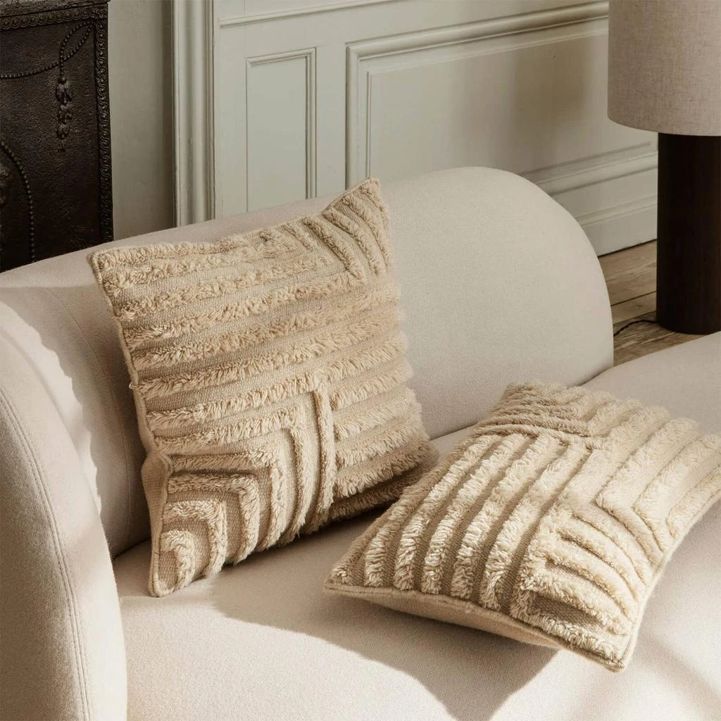商品Ferm Living|Ferm Living Crease Wool Cushion - Light Sand,价格¥432,第2张图片详细描述