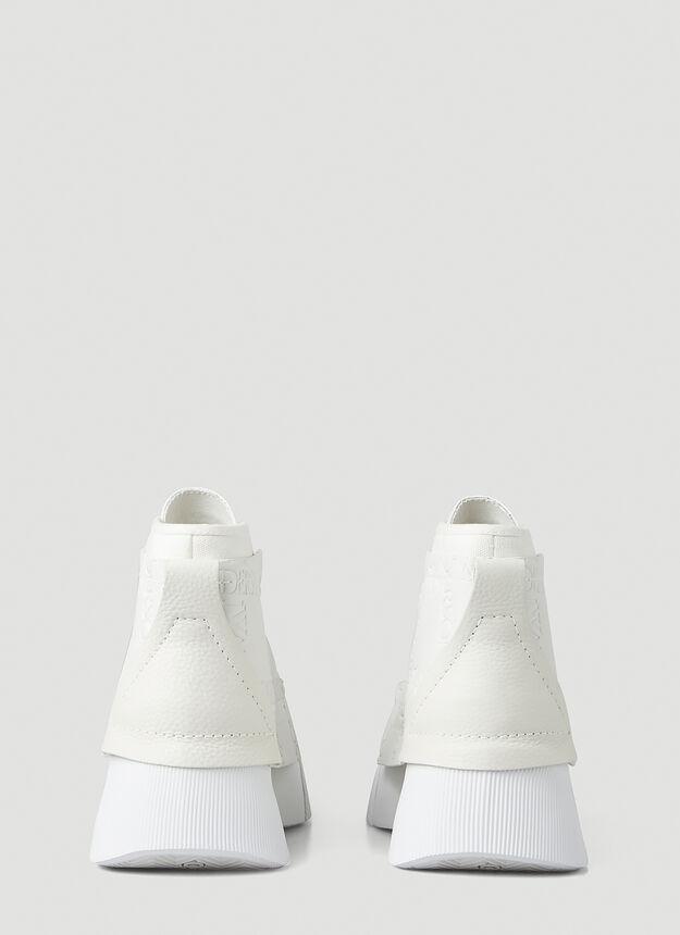 Logo Debossed Sneakers in White商品第4张图片规格展示