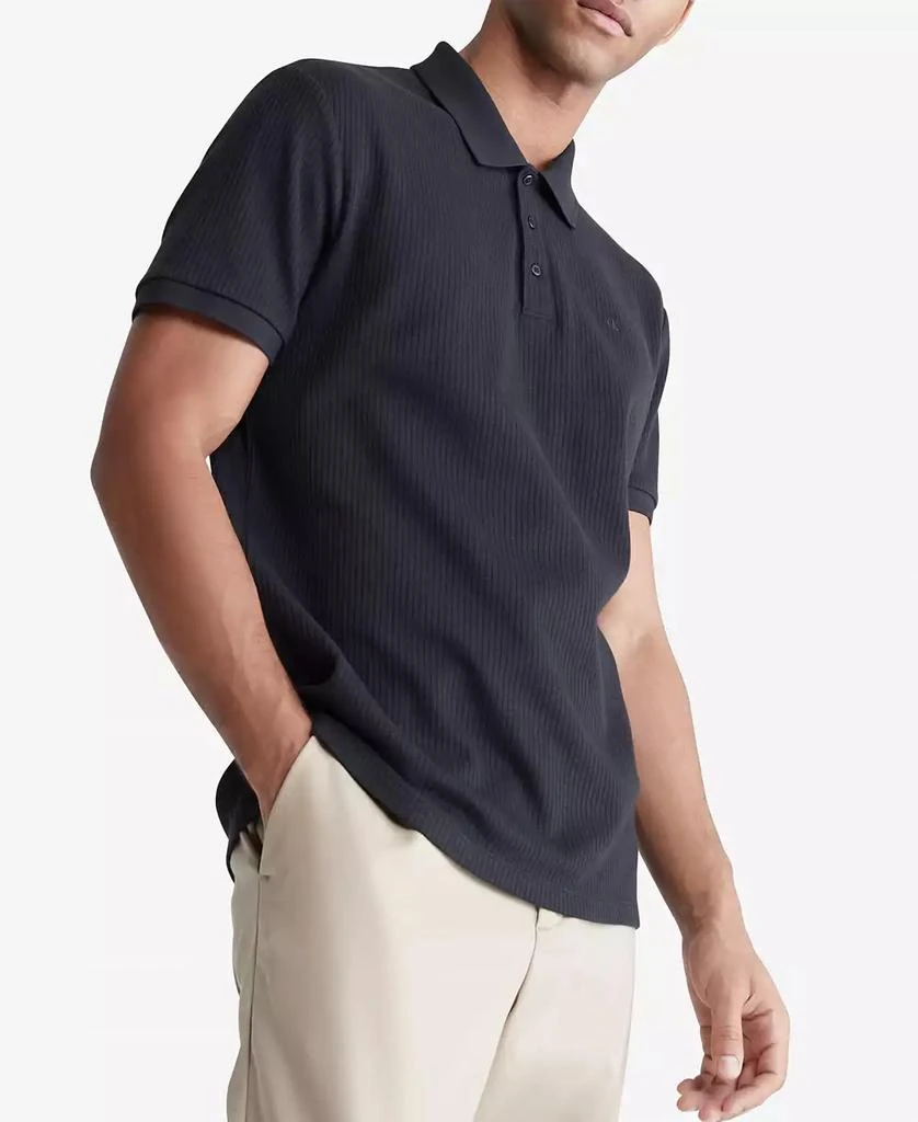 商品Calvin Klein|Men's Regular-Fit Drop-Needle Polo,价格¥297,第3张图片详细描述