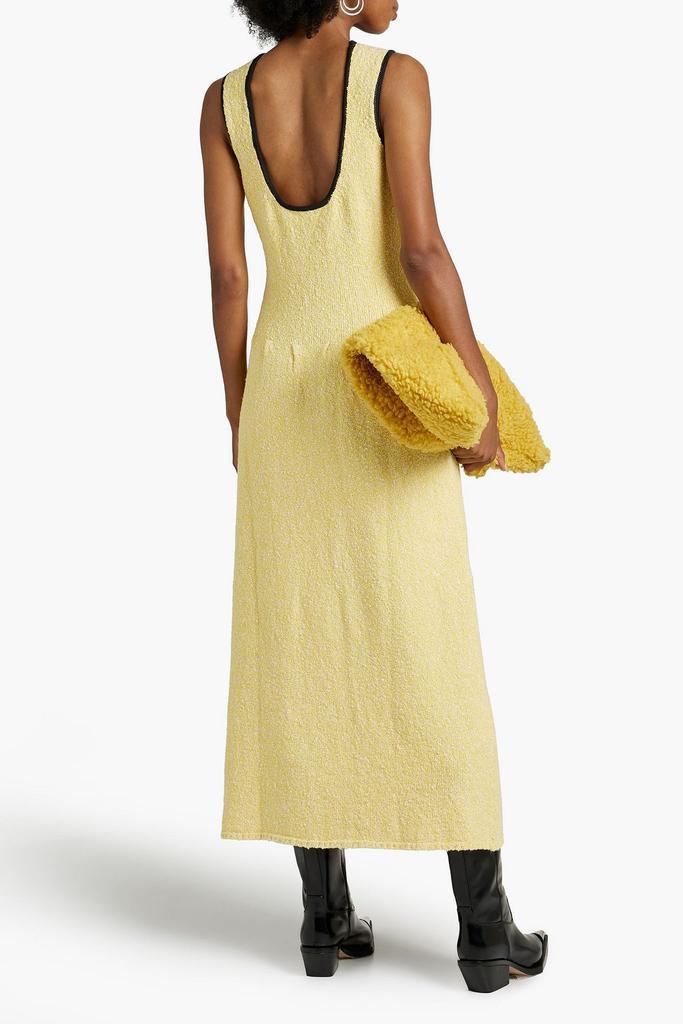 商品Ganni|Bouclé-kit organic cotton-blend midi dress,价格¥1103,第1张图片