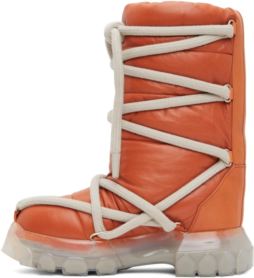 商品Rick Owens|Orange Lunar Tractor Boots,价格¥8700,第3张图片详细描述