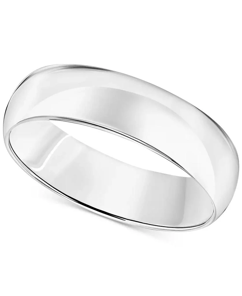 商品Macy's|Men's Comfort Fit Wedding Band (6mm) in 14k Gold or 14k White Gold,价格¥32079,第1张图片