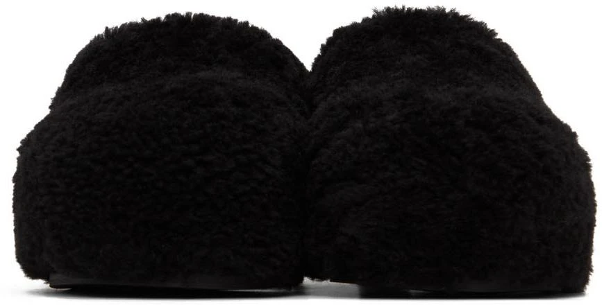 商品Amina Muaddi|Black Shearling Giuly Slippers,价格¥2436,第2张图片详细描述