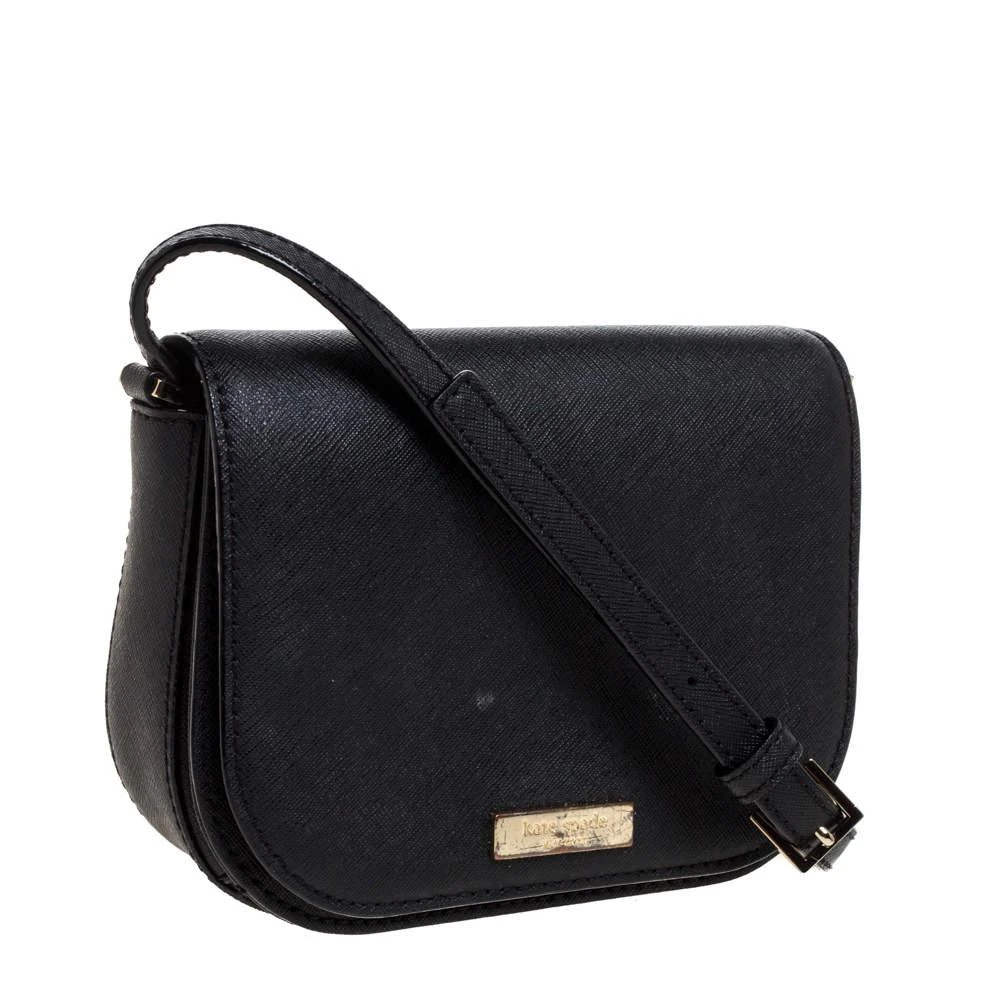 商品[二手商品] Kate Spade|Kate Spade Black Leather Nadine Crossbody Bag,价格¥999,第3张图片详细描述