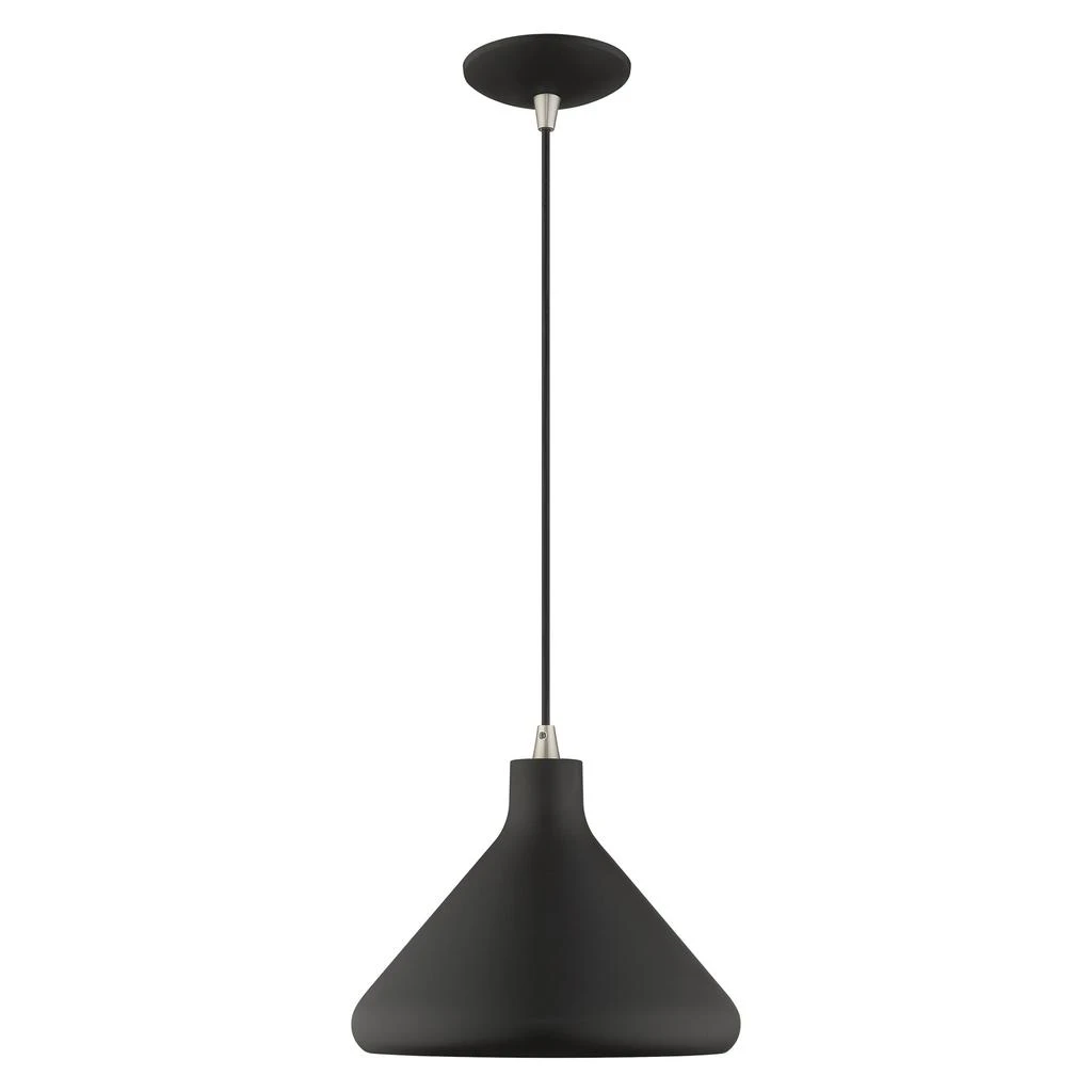 商品Livex Lighting|One Light Black Mini Pendant,价格¥809,第3张图片详细描述