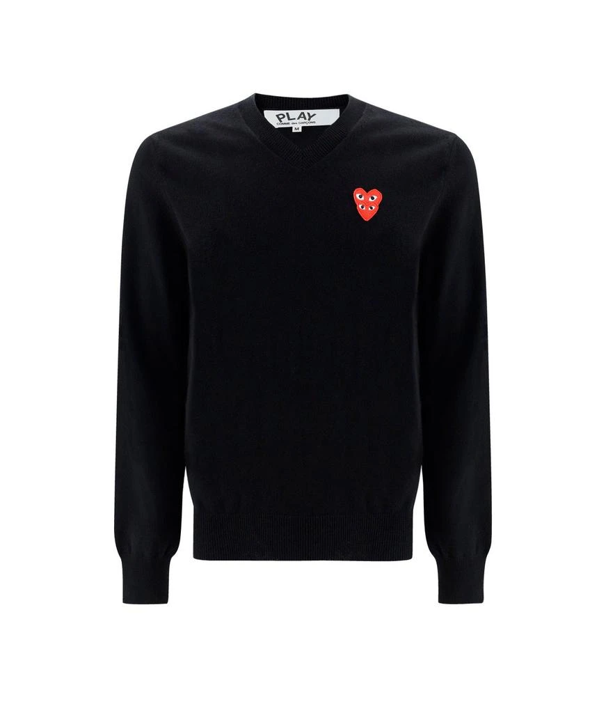 商品Comme des Garcons|Comme des Garçons Play V-Neck Knit Jumper,价格¥2251,第1张图片