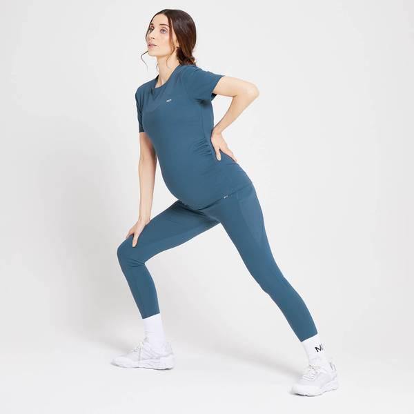 商品Myprotein|MP Women's Power Maternity Short Sleeve Top - Dust Blue,价格¥192,第4张图片详细描述