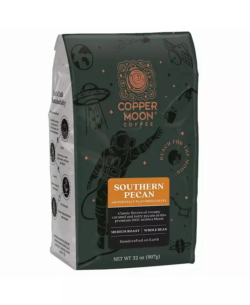 商品Copper Moon Coffee|Whole Bean Coffee, Southern Pecan Blend, 2 lbs,价格¥190,第1张图片