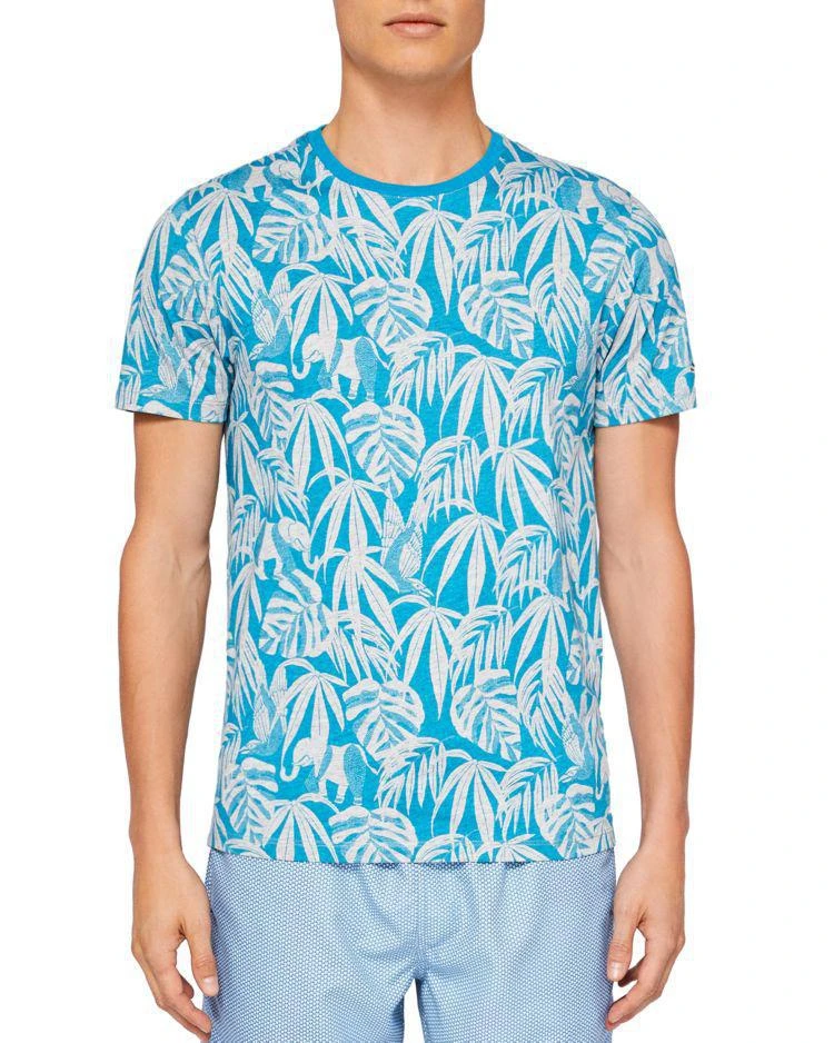 商品Ted Baker London|Ted Baker Corbet Leaf Print Tee,价格¥252,第1张图片