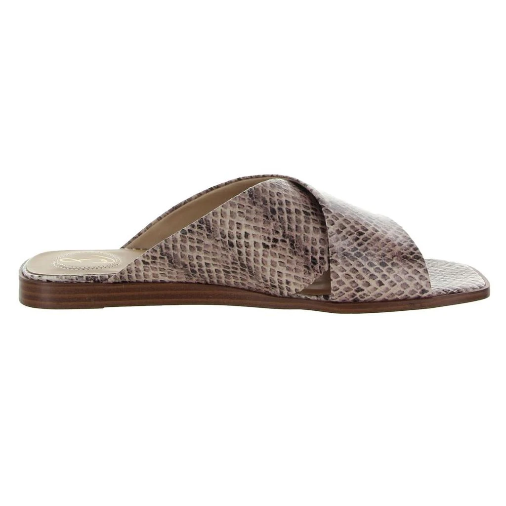 商品Sam Edelman|Sam Edelman Womens Idina Leather Crossover Slide Sandals,价格¥208,第3张图片详细描述