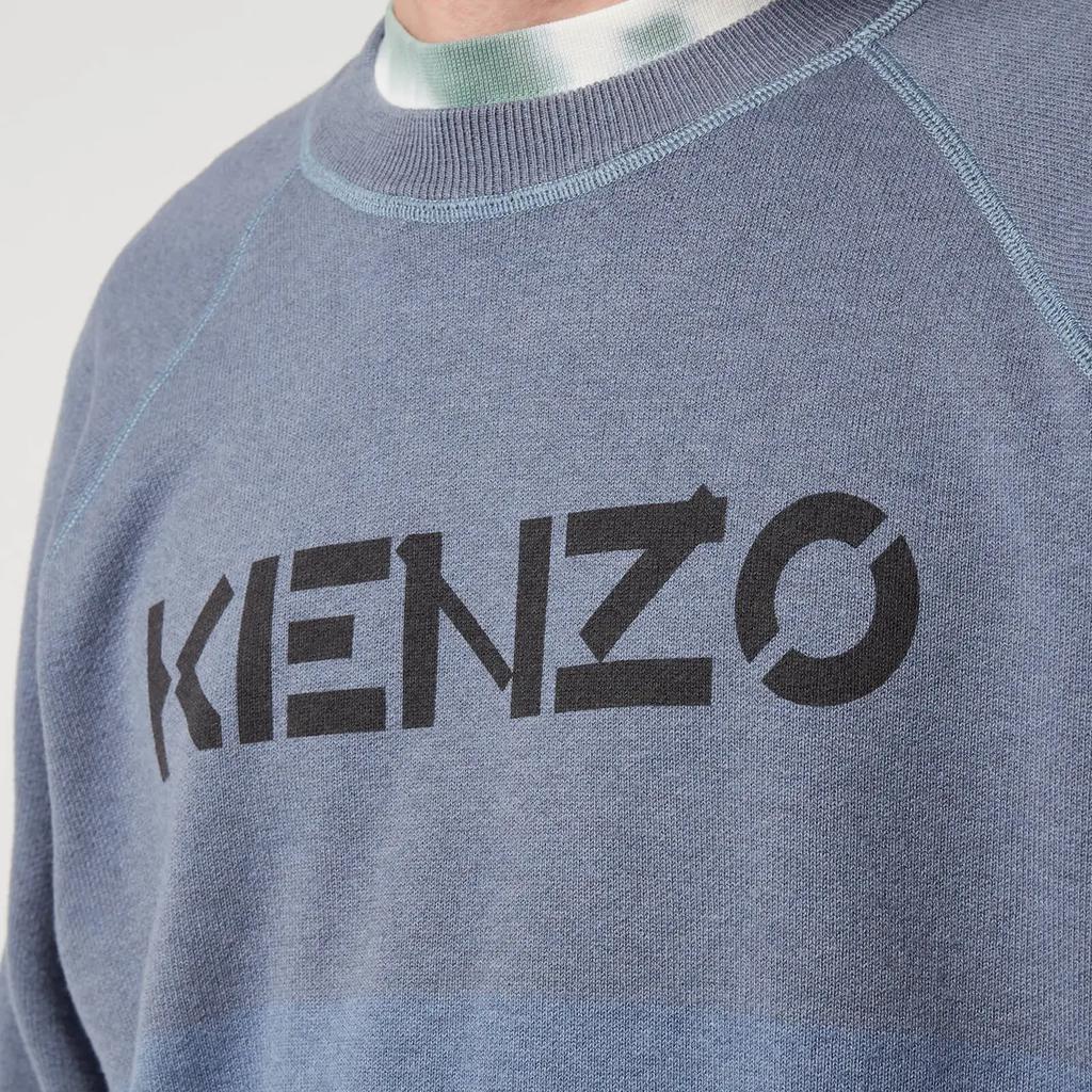 KENZO Men's Kenzo Logo Garment Dye Jumper商品第4张图片规格展示