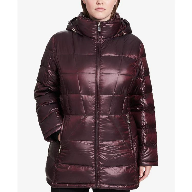 商品Calvin Klein|Plus Size Packable Down Puffer Coat,价格¥898,第1张图片