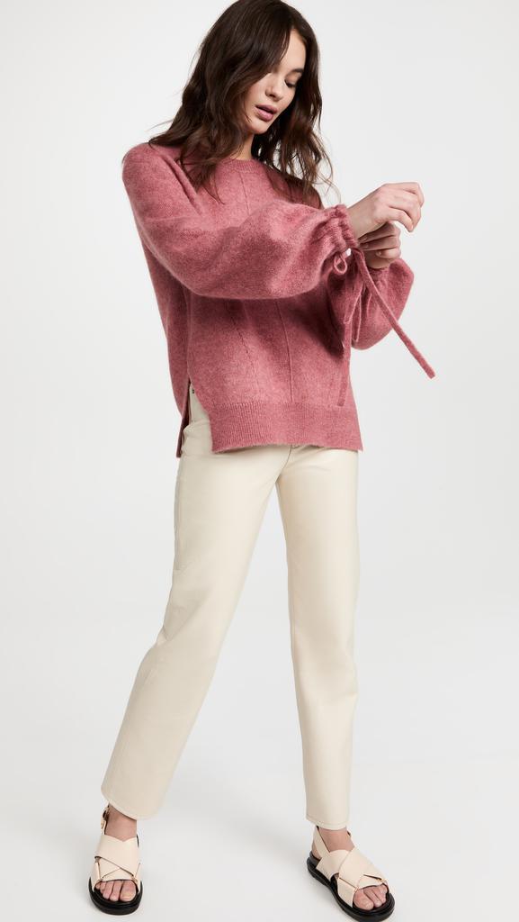 商品3.1 Phillip Lim|3.1 Phillip Lim 蓬松羊驼绒混纺褶饰袖口毛衣,价格¥932,第5张图片详细描述