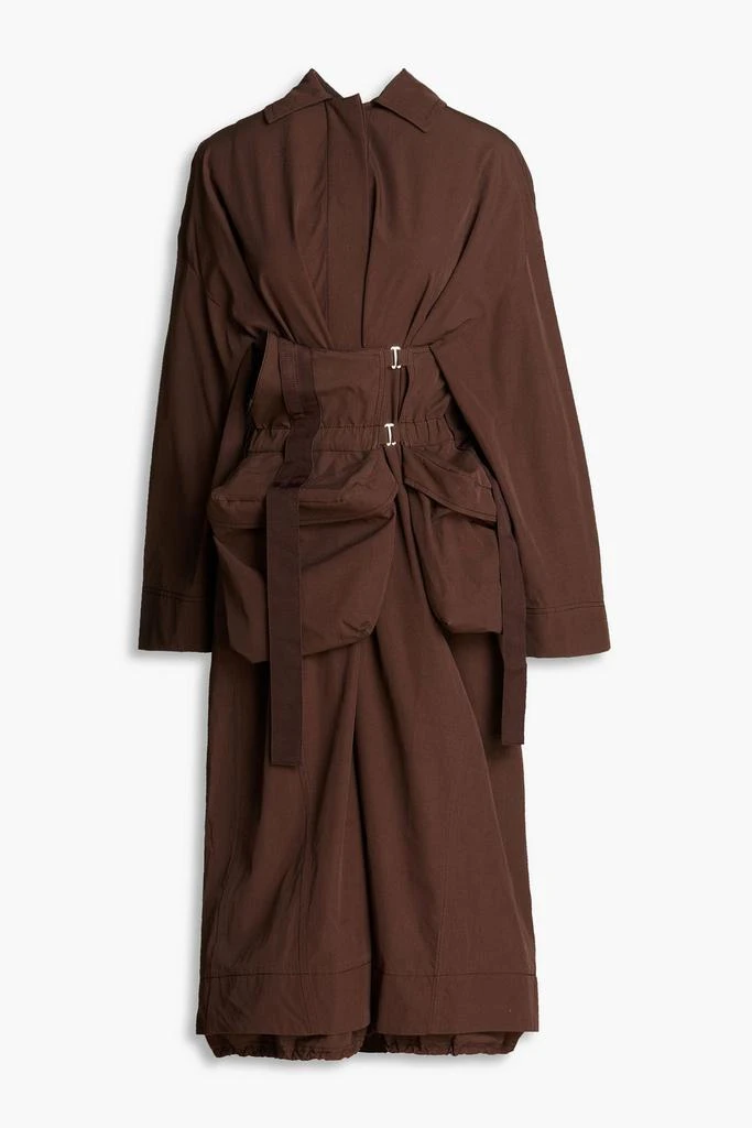 商品Jacquemus|Grosgrain-trimmed cotton-poplin trench coat,价格¥4683,第1张图片