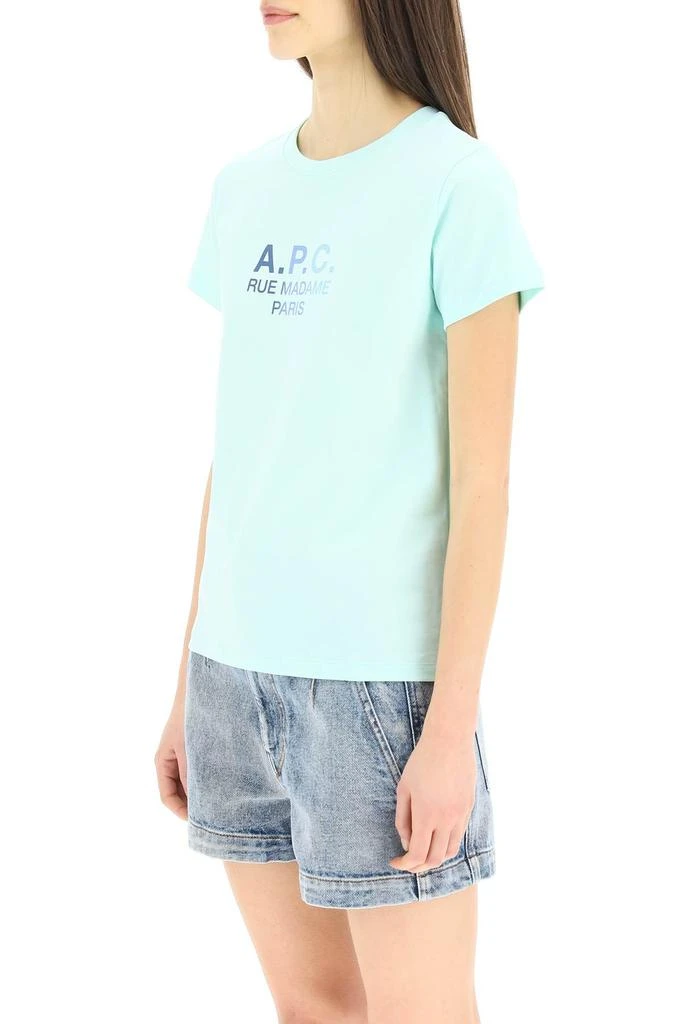 商品A.P.C.|A.P.C. T Shirt With Gradient Logo,价格¥340,第4张图片详细描述