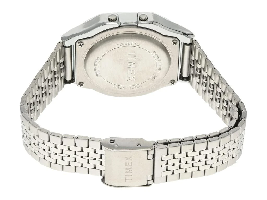 商品Timex|34 mm T80 Silver Tone Case Digital Dial Silver Stainless Steel Bracelet Watch,价格¥520,第3张图片详细描述