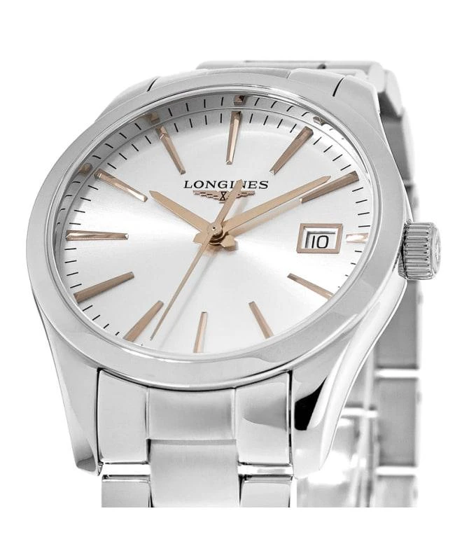 商品Longines|Longines Conquest Classic Silver Dial Stainless Steel Women's Watch L2.386.4.72.6,价格¥4782,第2张图片详细描述