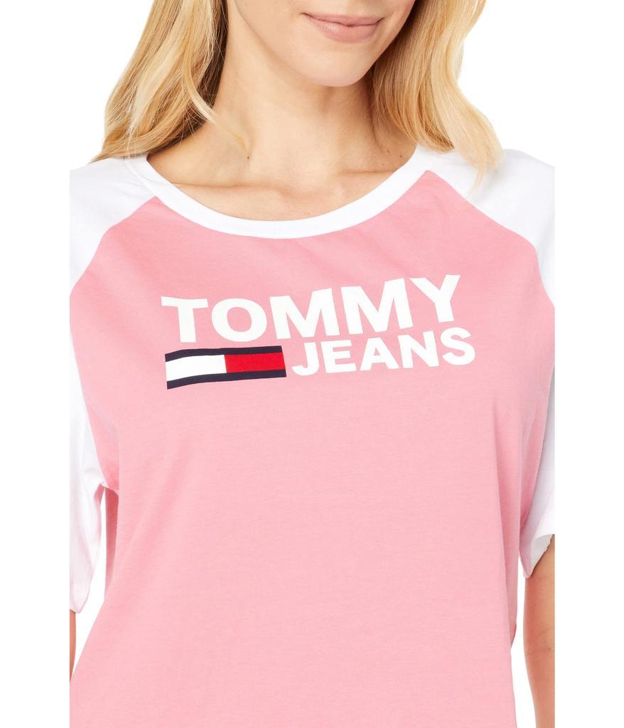 商品Tommy Jeans|Fuse Logo Baseball Tee,价格¥124-¥130,第5张图片详细描述