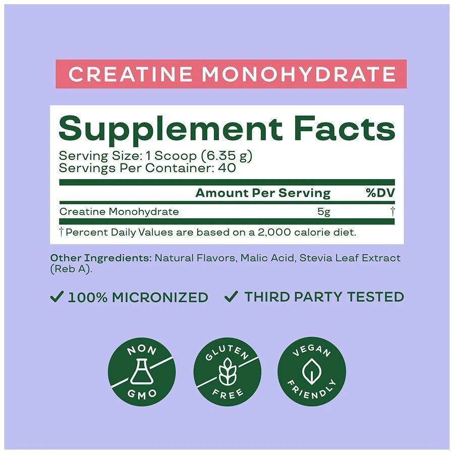 商品Bloom|Creatine Monohydrate Raspberry Lemon,价格¥147,第4张图片详细描述