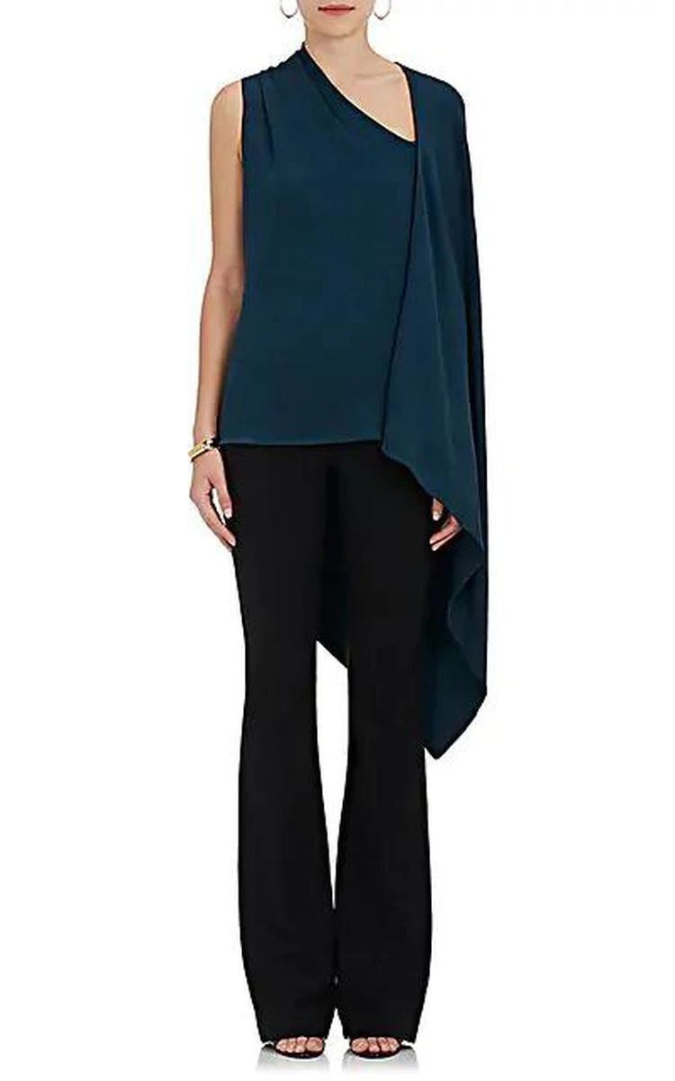 商品Narciso Rodriguez|Crepe Asymmetric-Cape Top,价格¥2152,第5张图片详细描述