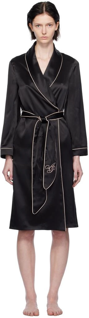 商品L'Agent by Agent Provocateur|Black Classic PJ Robe,价格¥1523,第1张图片