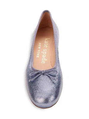 Honey Metallic Leather Ballet Flats 商品