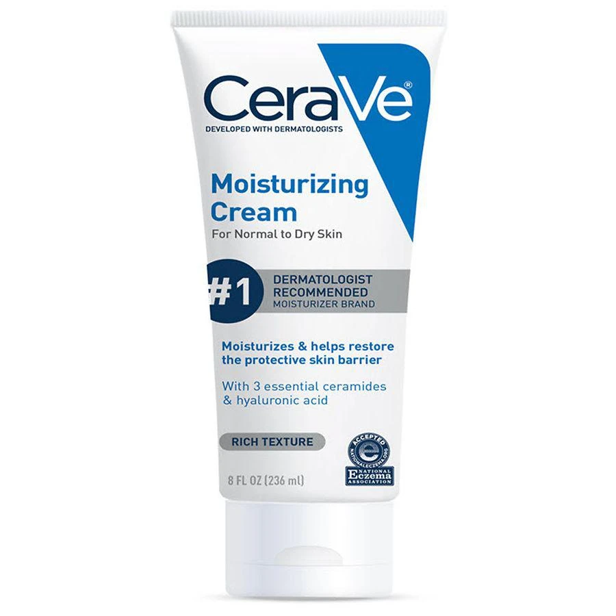 商品CeraVe|Face and Body Moisturizing Cream for Normal to Dry Skin with Hyaluronic Acid,价格¥121,第1张图片