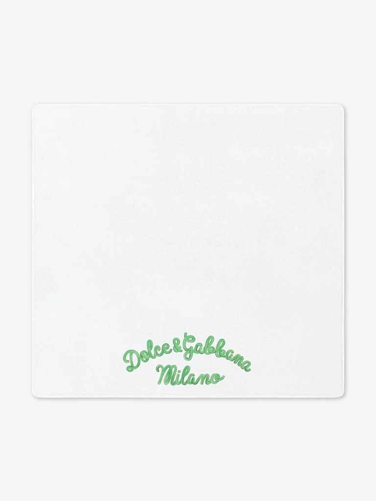 商品Dolce & Gabbana|Dolce & Gabbana Baby Maiolica Print Blanket in Green,价格¥3297,第2张图片详细描述