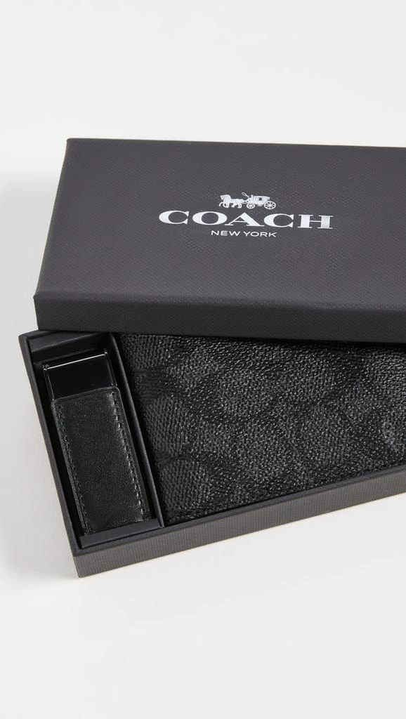 商品Coach|Coach New York Box Program Double Billfold and Money Clip,价格¥783,第4张图片详细描述