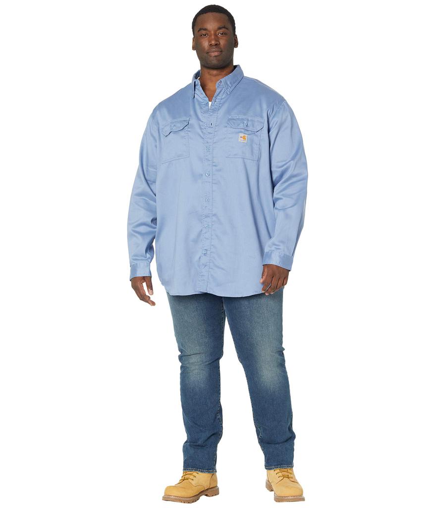 Big & Tall Flame-Resistant Lightweight Twill Shirt商品第4张图片规格展示